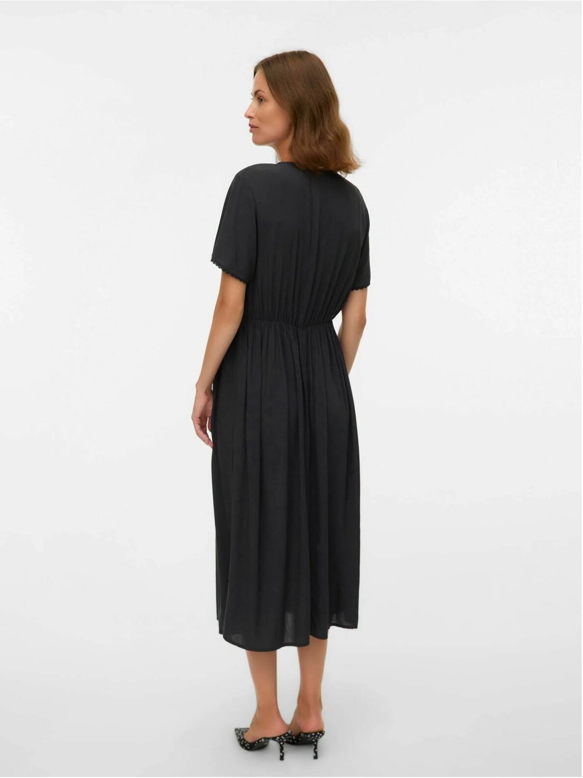 Viscose dress for pregnant and nursing women MLNARA Mama;licious (Black) 2 Viscose dress for pregnant and nursing women MLNARA Mama;licious (Black) 2
