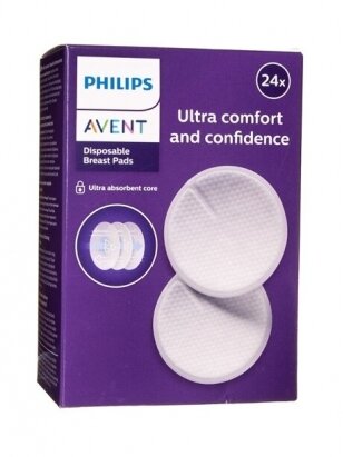 Disposable ULTRA comfort bra pads 24 pcs. Philips AVENT