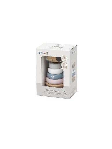 VIGA PolarB Wooden Stacking Puppy 3