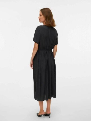Viscose dress for pregnant and nursing women MLNARA Mama;licious (Black) 2 Viscose dress for pregnant and nursing women MLNARA Mama;licious (Black) 2
