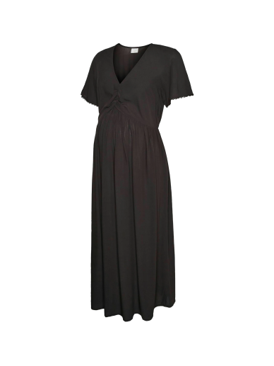Viscose dress for pregnant and nursing women MLNARA Mama;licious (Black) Viscose dress for pregnant and nursing women MLNARA Mama;licious (Black)
