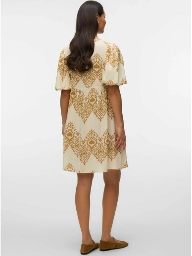 Viscose maternity dress MLZENISA Mama;licious (Birch/brown sugar) 3 Viscose maternity dress MLZENISA Mama;licious (Birch/brown sugar) 3