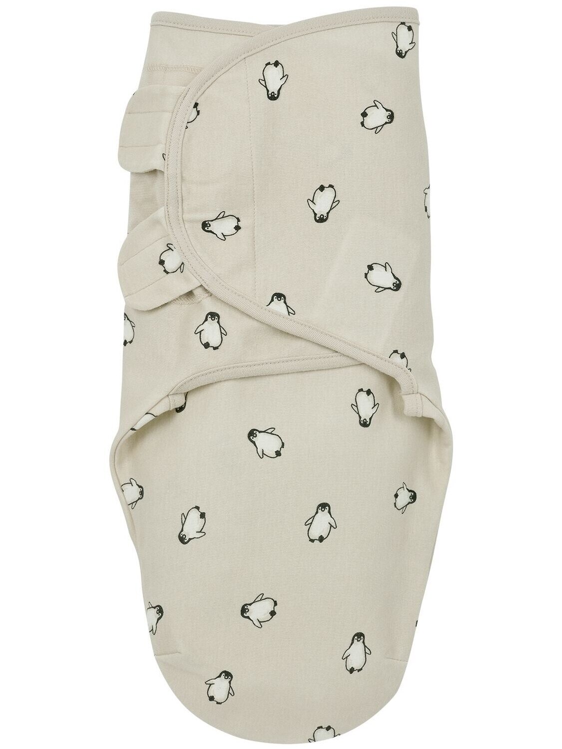 Baby Swaddle, 4-6 months TOG 1,0 Penguin/soft sand, Meyco Baby Baby Swaddle, 4-6 months TOG 1,0 Penguin/soft sand, Meyco Baby