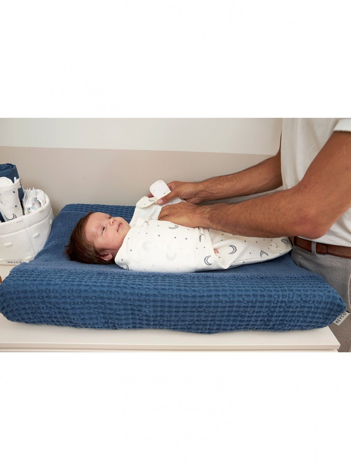Baby Swaddle, 4-6 months by Meyco Baby, Moon indigo, TOG 1,0 2