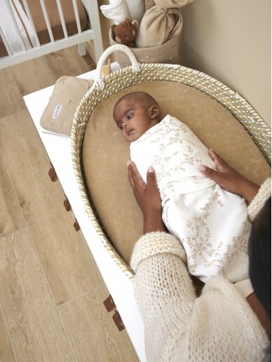 Baby Swaddle, 4-6 months by Meyco Baby (Branches sand) 1 Baby Swaddle, 4-6 months by Meyco Baby (Branches sand) 1