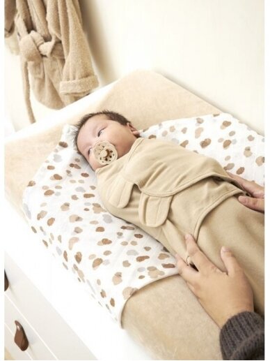 Baby Swaddle, 0-3 months by Meyco Baby (Uni Sand) 1