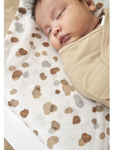 Baby Swaddle, 0-3 months by Meyco Baby (Uni Sand) 2 Baby Swaddle, 0-3 months by Meyco Baby (Uni Sand) 2