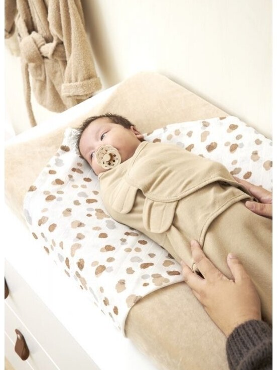Baby Swaddle, 0-3 months by Meyco Baby (Uni Sand) 1 Baby Swaddle, 0-3 months by Meyco Baby (Uni Sand) 1