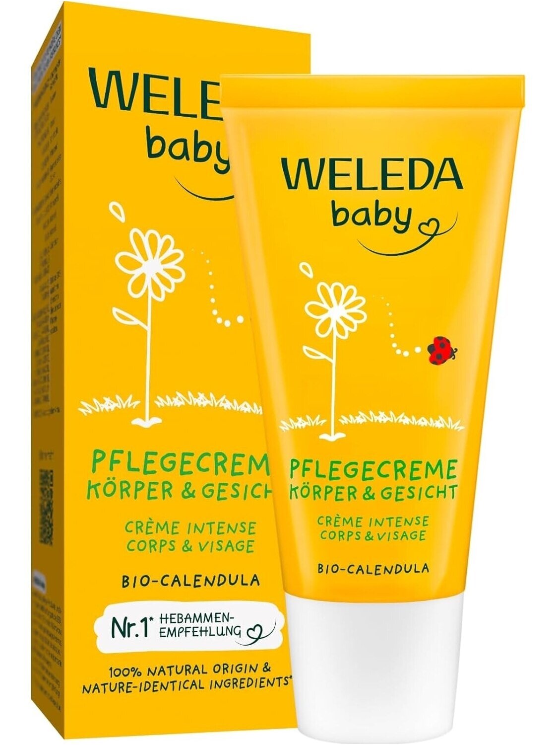 Weleda bērnu mitrinošais krēms ar kliņģerītēm, 75 ml Weleda bērnu mitrinošais krēms ar kliņģerītēm, 75 ml
