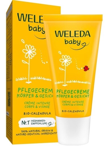 WELEDA children's moisturizing cream with calendula, 75 ml
