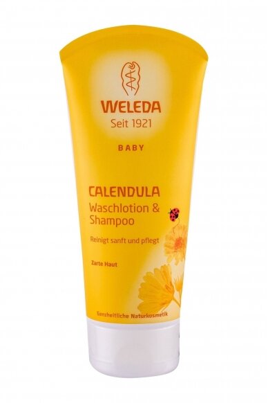 WELEDA BABY kliņģerīšu šampūns un mazgāšanās līdzeklis, 200 ml 2