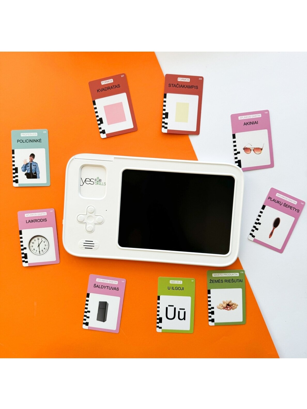Yes For Skills Lithuanian-voiced cards "Talking Cards" with a drawing tablet 17