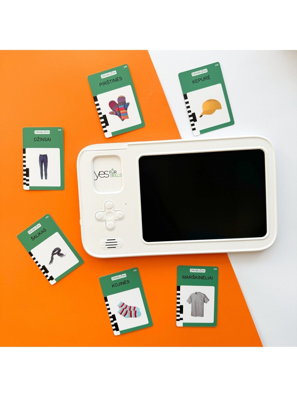Yes For Skills Lithuanian-voiced cards "Talking Cards" with a drawing tablet 12