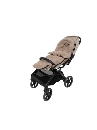 Winter Footmuff for Buggy and Stroller, Jollein, (Embossed Milky Coffee) 3 Winter Footmuff for Buggy and Stroller, Jollein, (Embossed Milky Coffee) 3