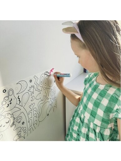 Zīmēšanas rullis ar flomāsteriem 6 m, Tookyland 3